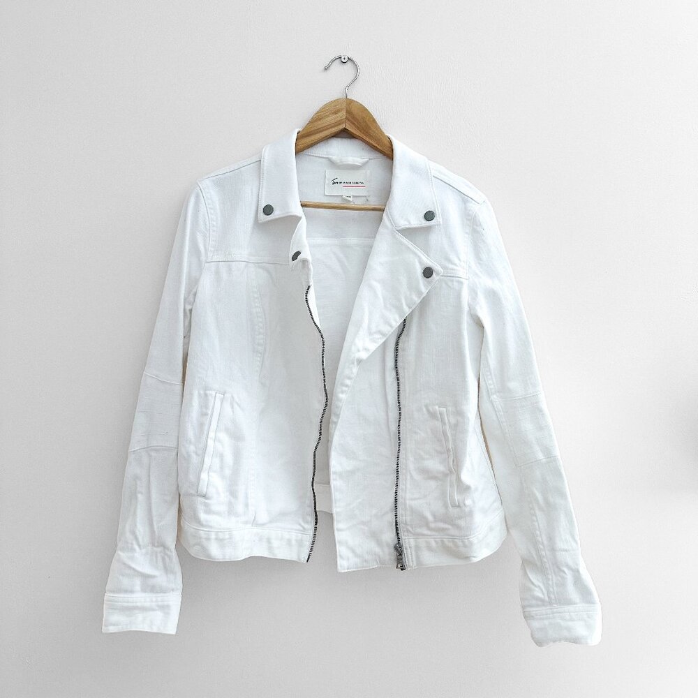 Two by Vince Camuto White Jean Jacket